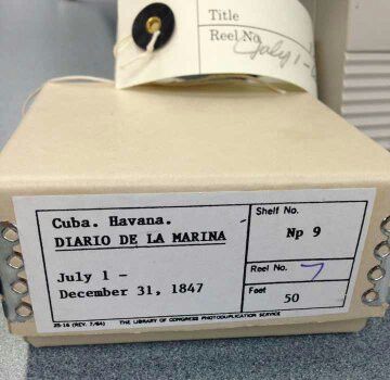 Microfilms del Diario de la Marina